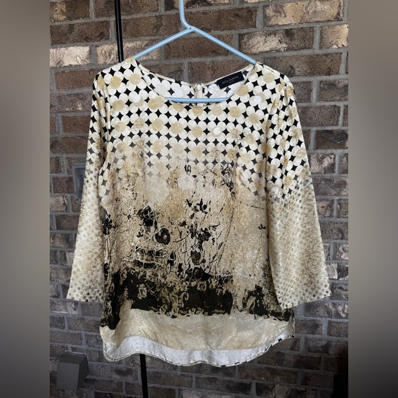 Piazza Sempione Women’s Silk Blouse Size EU 46 (US 12) Made in Italy - Picture 2 of 11